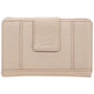 Mancini PEBBLE RFID Medium Clutch Wallet - Bone