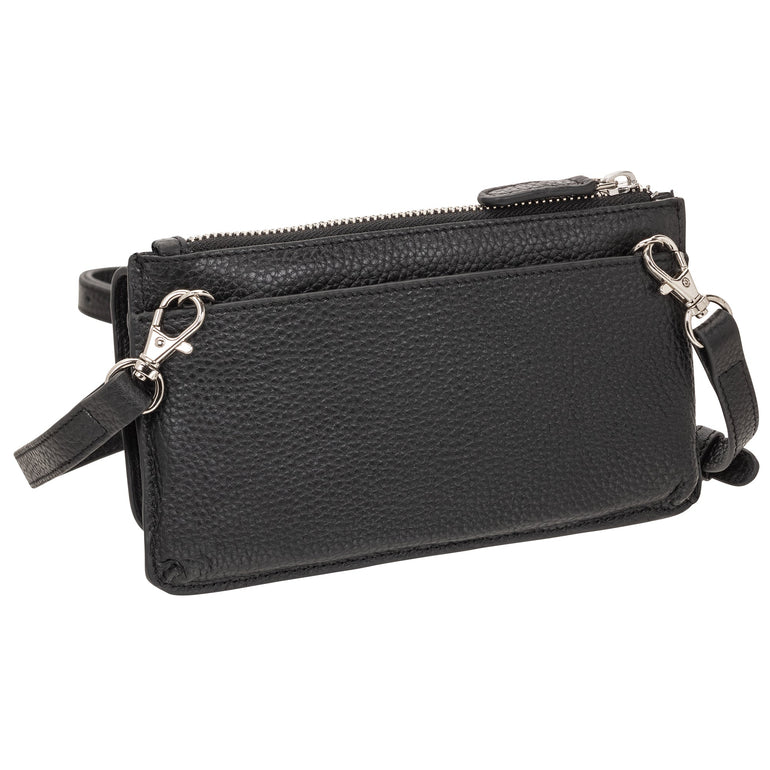 Mancini PEBBLE RFID Crossbody Wallet