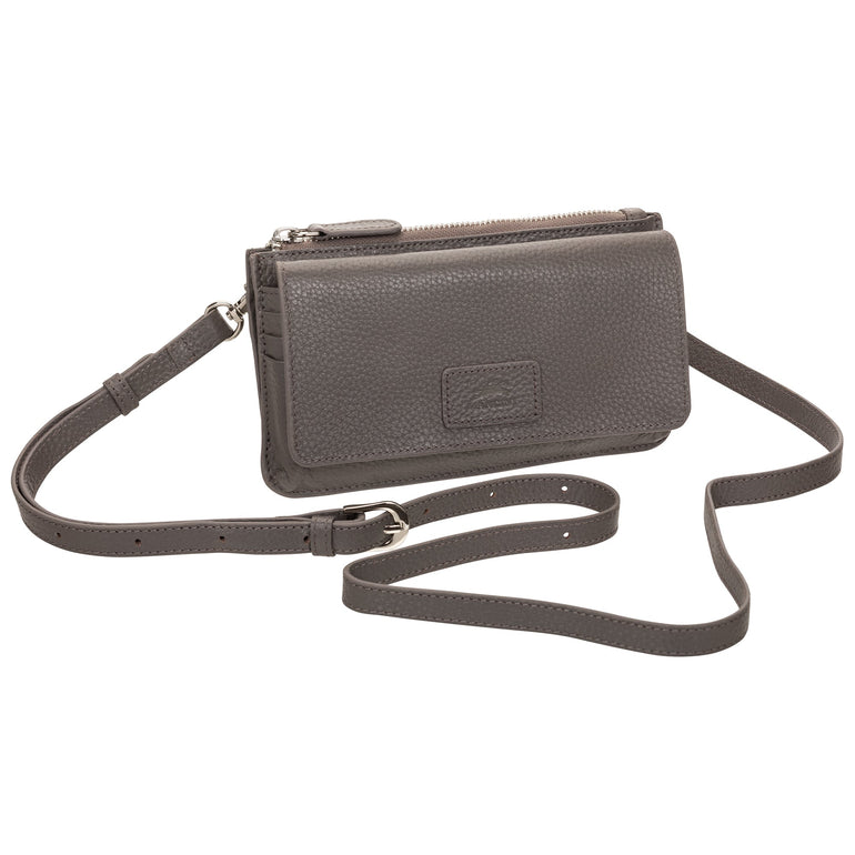 Mancini PEBBLE RFID Crossbody Wallet