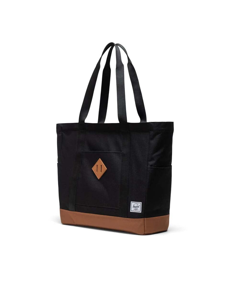 Herschel Heritage Tote - Black/Saddle Brown