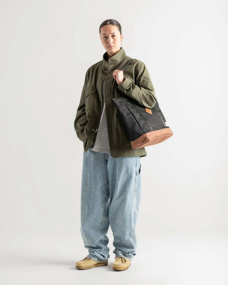 Herschel Heritage Tote - Black/Saddle Brown