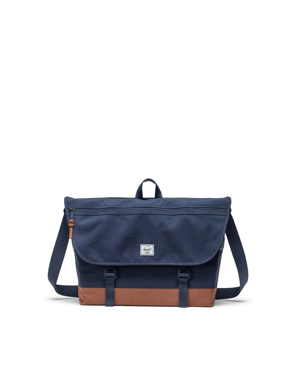 Herschel Cove Messenger - Navy/Saddle Brown