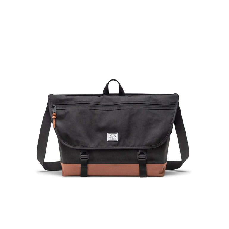 Herschel Cove Messenger - Black/Saddle Brown