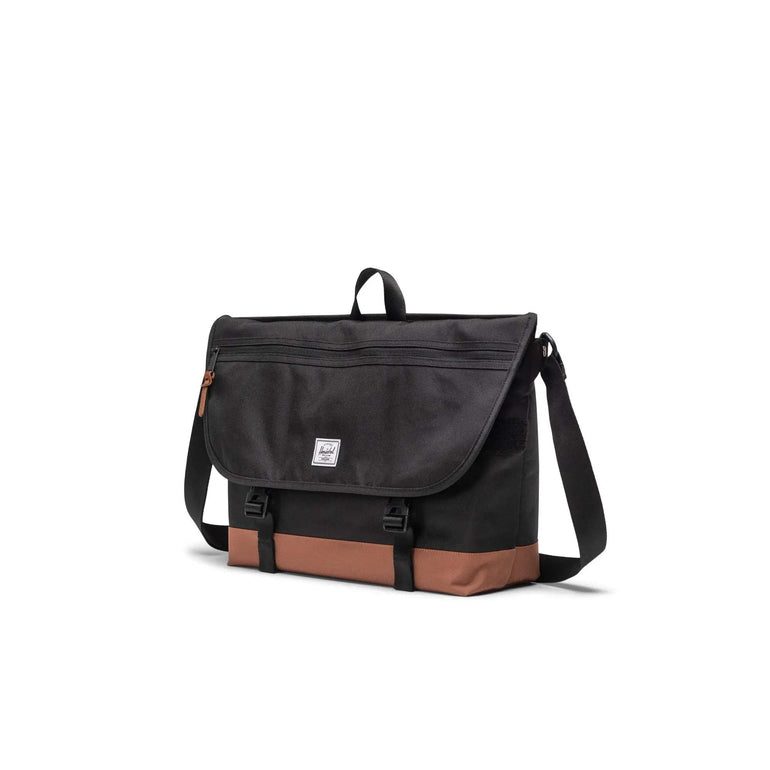 Herschel Cove Messenger - Black/Saddle Brown