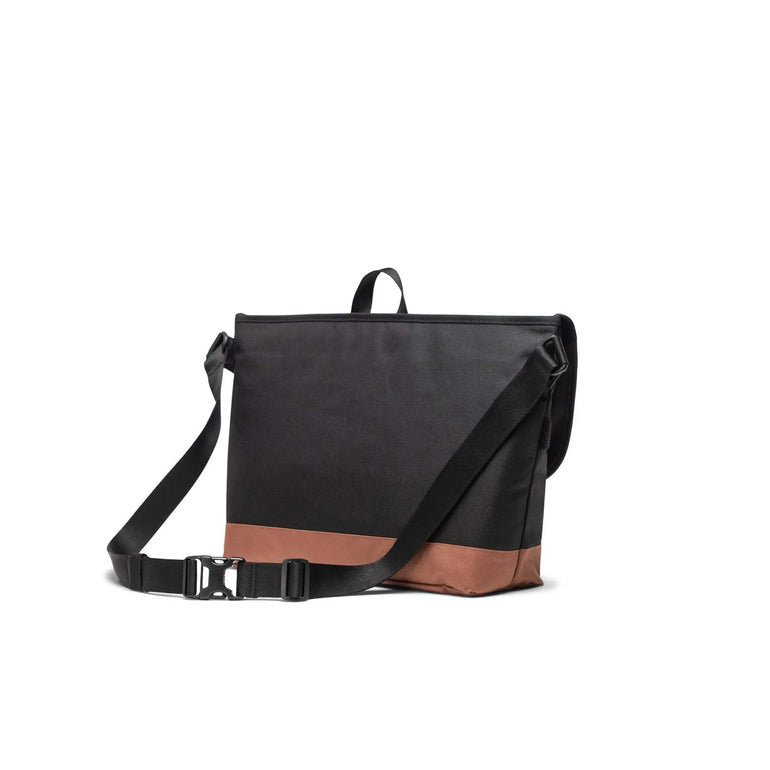 Herschel Cove Messenger - Black/Saddle Brown