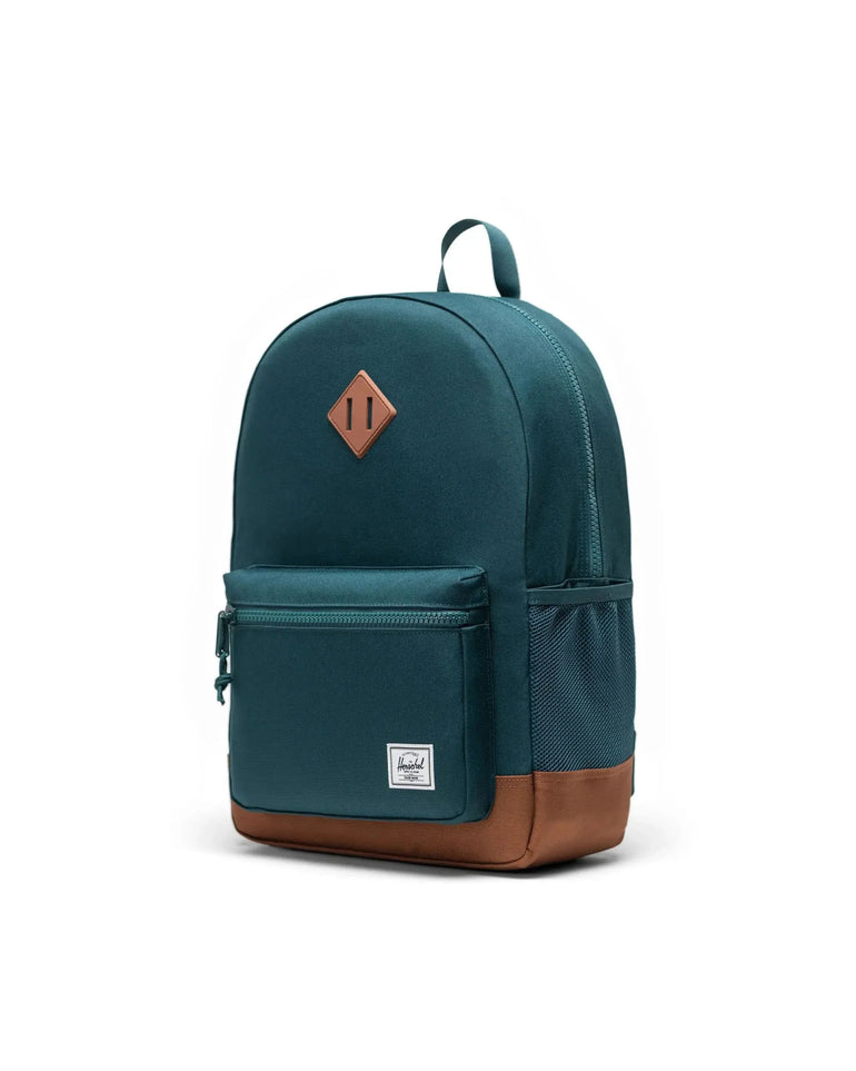 Herschel Heritage Youth Backpack - Dark Sea/Saddle Brown