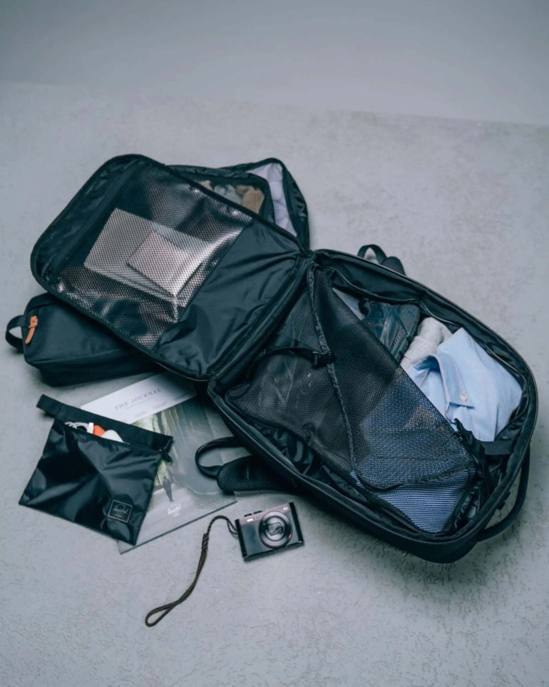 Herschel Kaslo Travel Backpack Tech - Raven Crosshatch