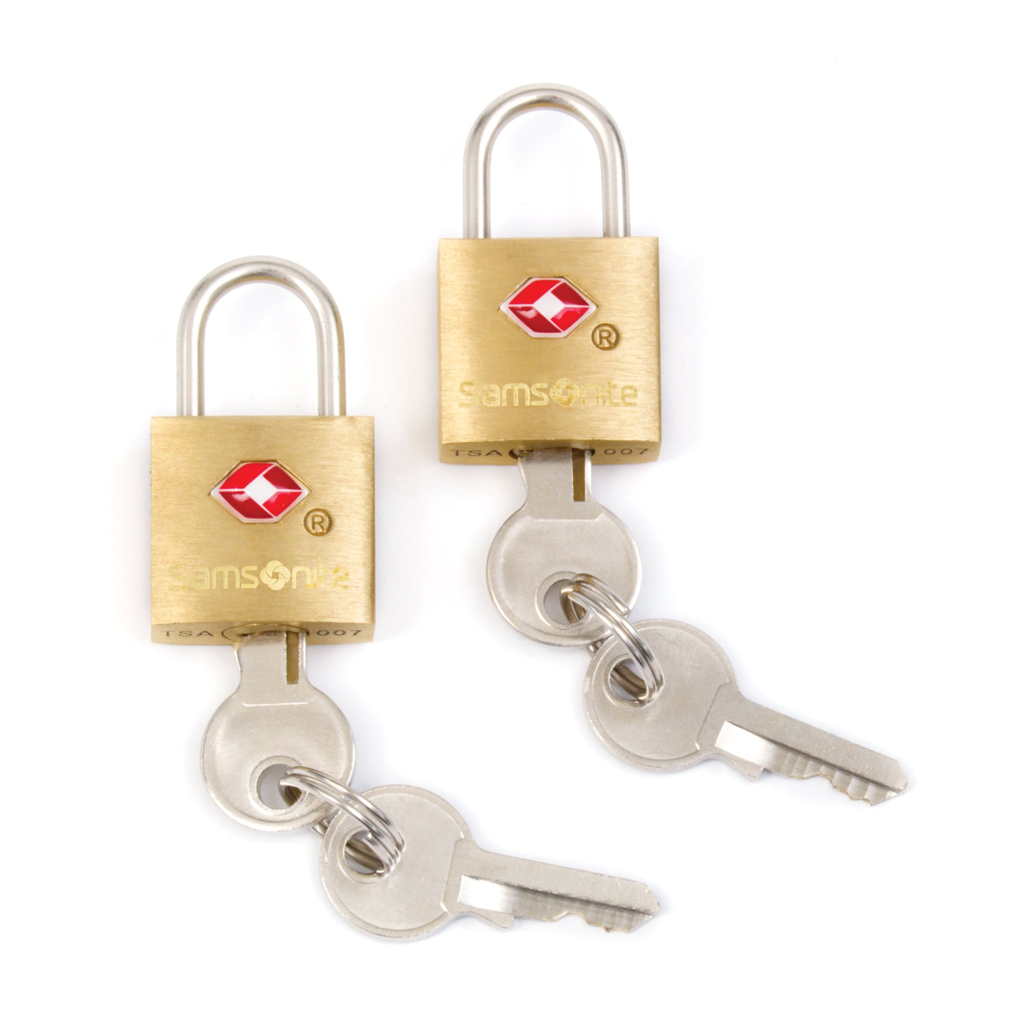 Samsonite 2 Pack TSA Brass Key Locks