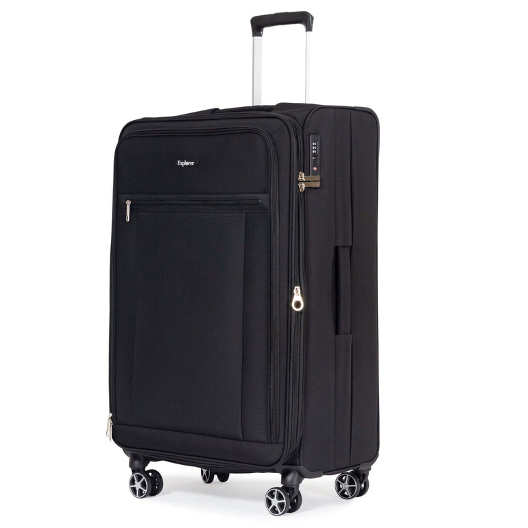 Explorer Onyx Expandable 3-Piece Luggage Set