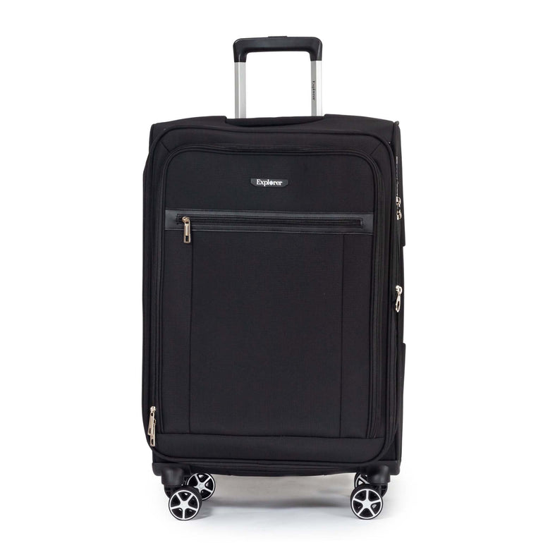 Explorer Onyx Expandable 3-Piece Luggage Set