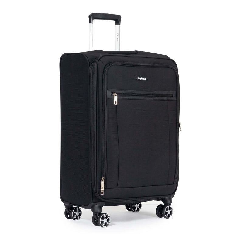 Explorer Onyx Expandable 3-Piece Luggage Set