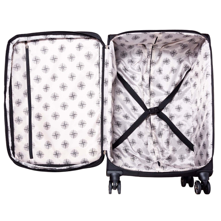 Explorer Onyx Expandable 3-Piece Luggage Set