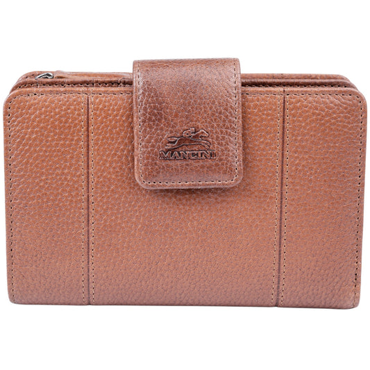 Mancini Fifth Avenue RFID Secure Medium Clutch Wallet
