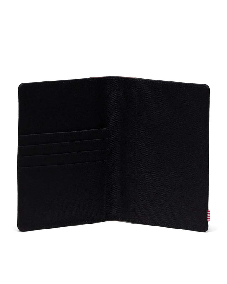 Herschel Raynor Passport Holder - Black/Tan