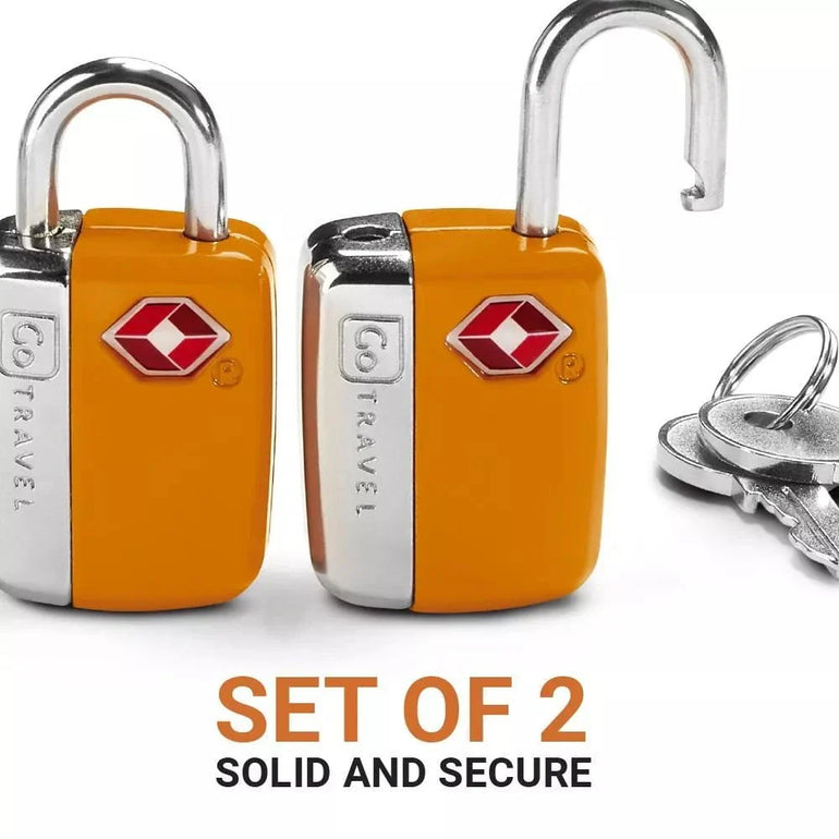 Go Travel Key Lock Twin Padlocks TSA