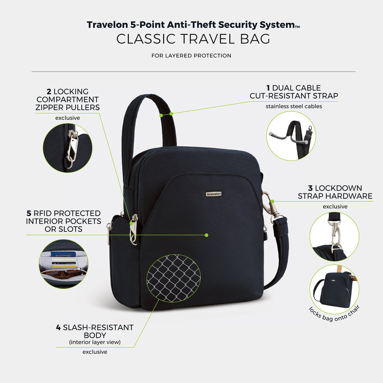 Travelon Anti-Theft Classic Travel Bag