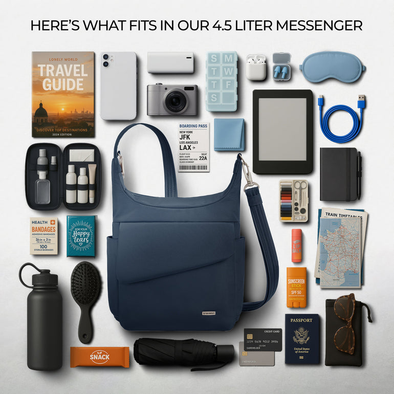 Travelon Anti-Theft Classic Messenger Bag (RFID Blocking)