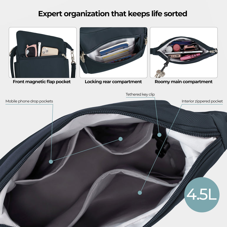Travelon Anti-Theft Classic Messenger Bag (RFID Blocking)