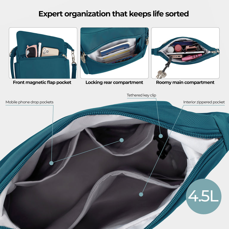 Travelon Anti-Theft Classic Messenger Bag (RFID Blocking)