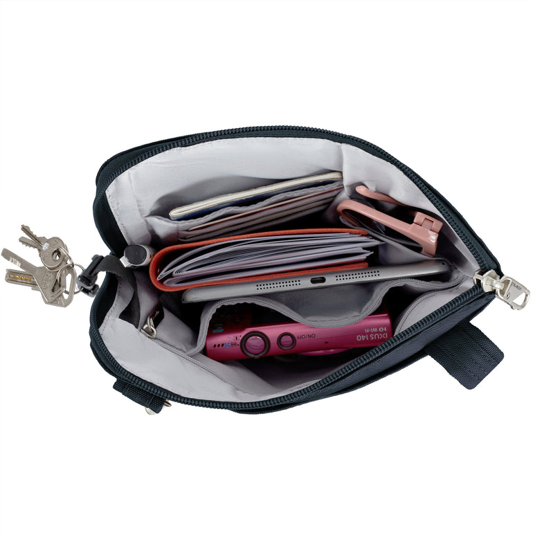 Travelon Anti-Theft Classic Slim Double Zip Crossbody