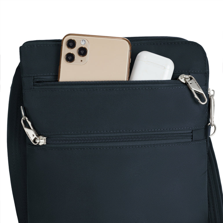 Travelon Anti-Theft Classic Slim Double Zip Crossbody