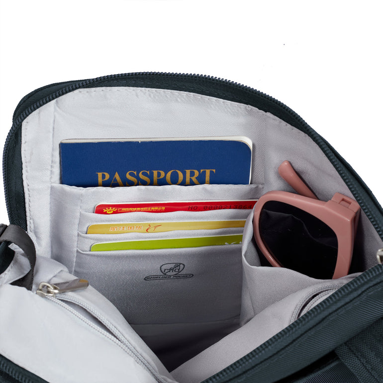 Travelon Anti-Theft Classic Slim Double Zip Crossbody