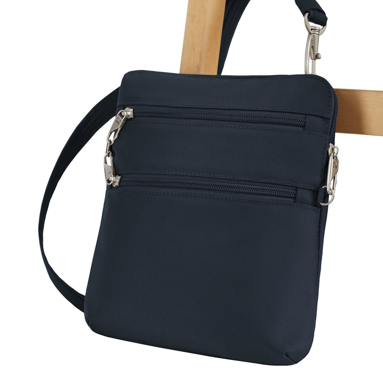 Travelon Anti-Theft Classic Slim Double Zip Crossbody
