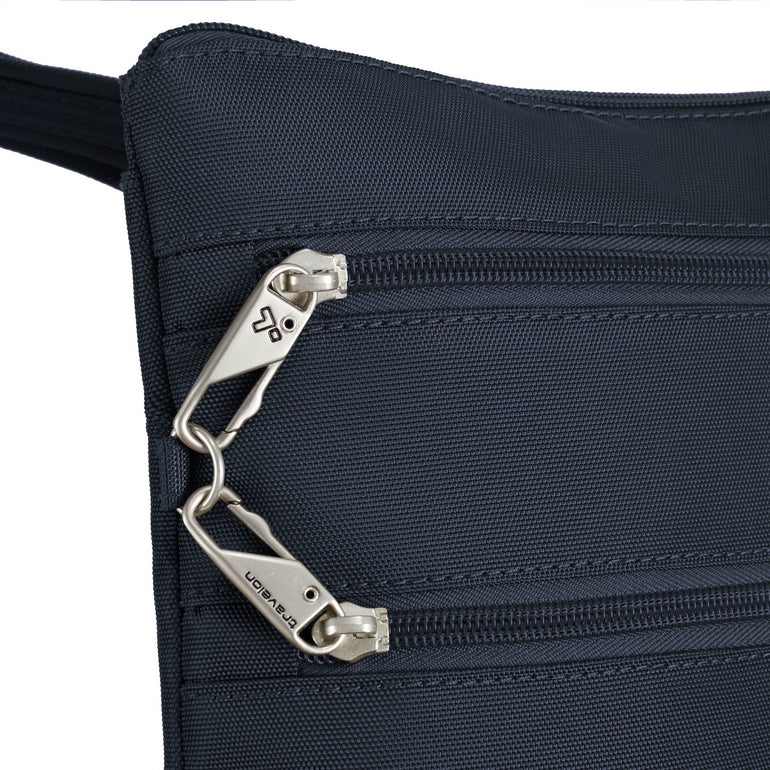 Travelon Anti-Theft Classic Slim Double Zip Crossbody