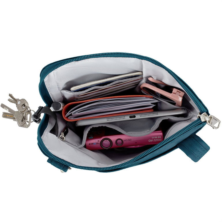 Travelon Anti-Theft Classic Slim Double Zip Crossbody