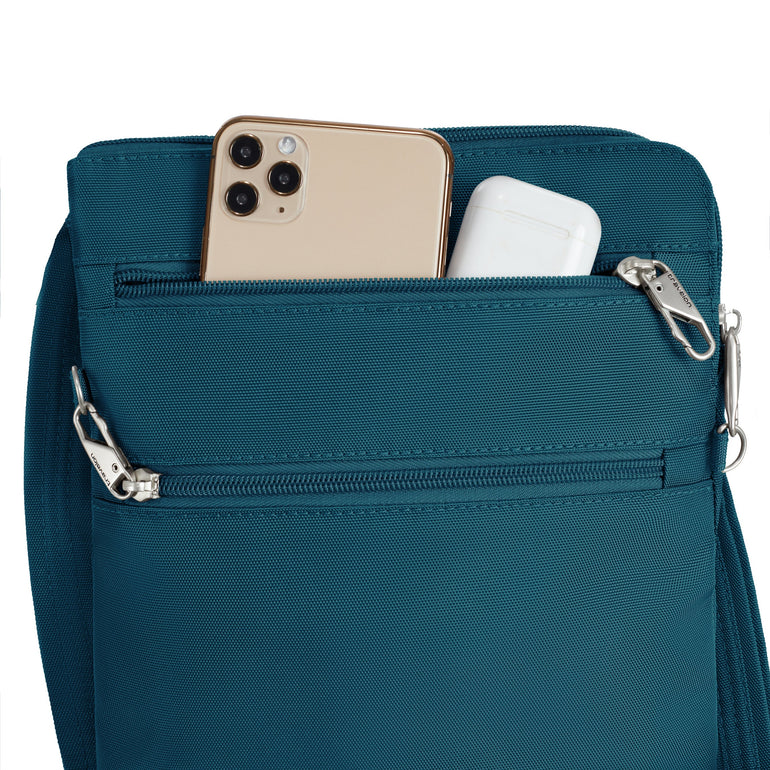 Travelon Anti-Theft Classic Slim Double Zip Crossbody