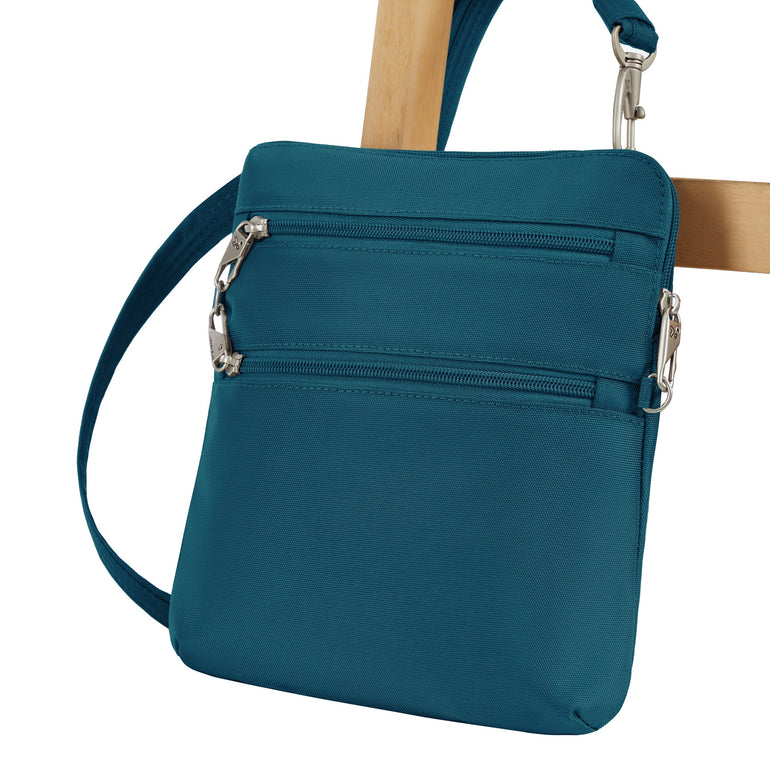 Travelon Anti-Theft Classic Slim Double Zip Crossbody