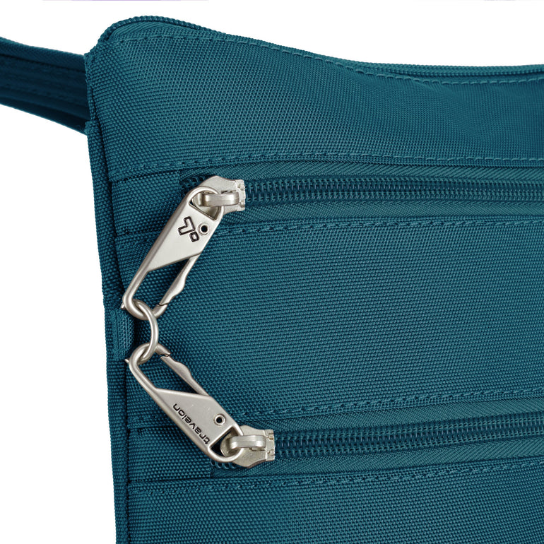 Travelon Anti-Theft Classic Slim Double Zip Crossbody