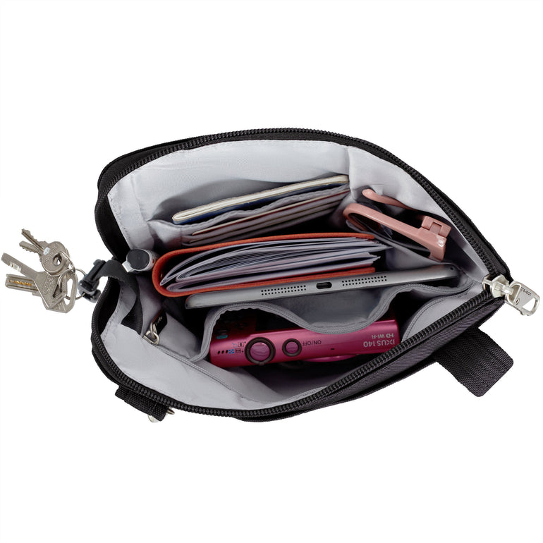 Travelon Anti-Theft Classic Slim Double Zip Crossbody