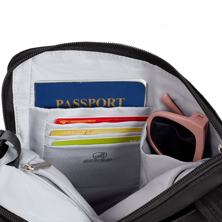 Travelon Anti-Theft Classic Slim Double Zip Crossbody