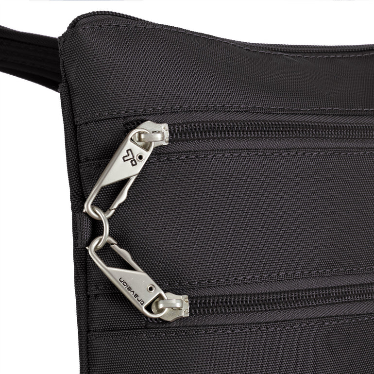 Travelon Anti-Theft Classic Slim Double Zip Crossbody