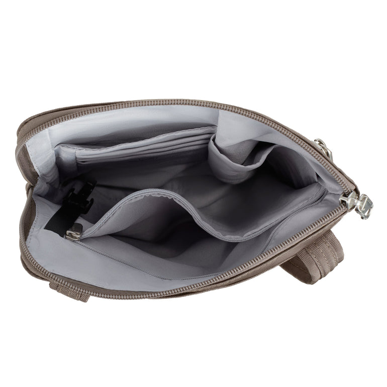 Travelon Anti-Theft Classic Slim Double Zip Crossbody