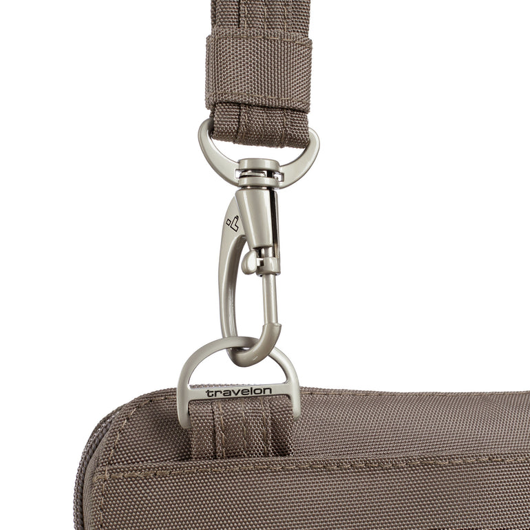 Travelon Anti-Theft Classic Slim Double Zip Crossbody