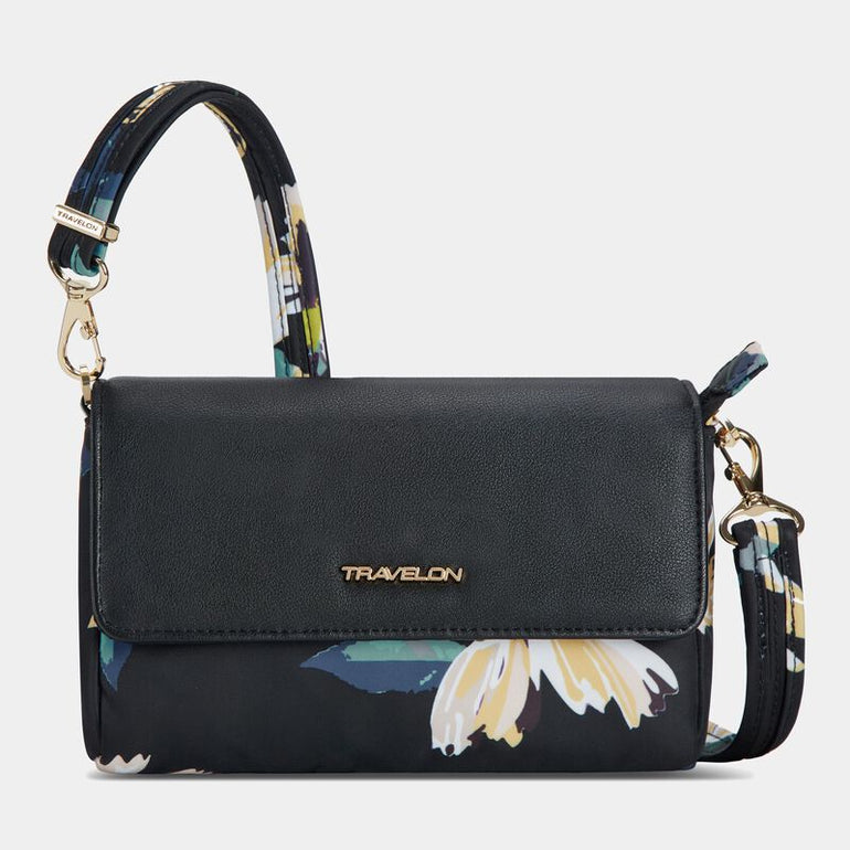 Travelon Anti-Theft Addison Convertible Belt Bag - Midnight Floral