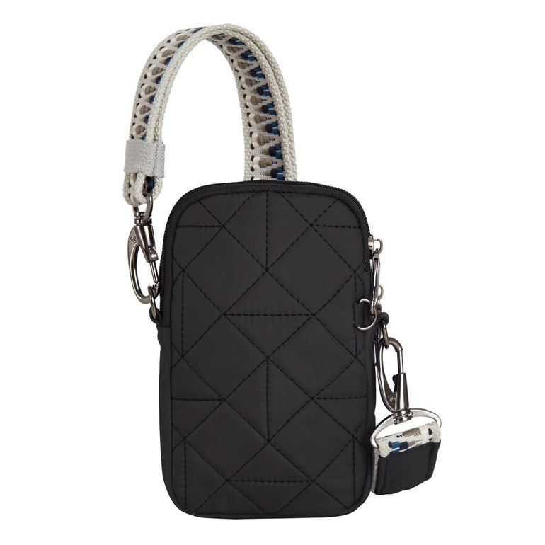 Travelon Anti-Theft Boho 2 Compartment Phone Crossbody - Geo Black