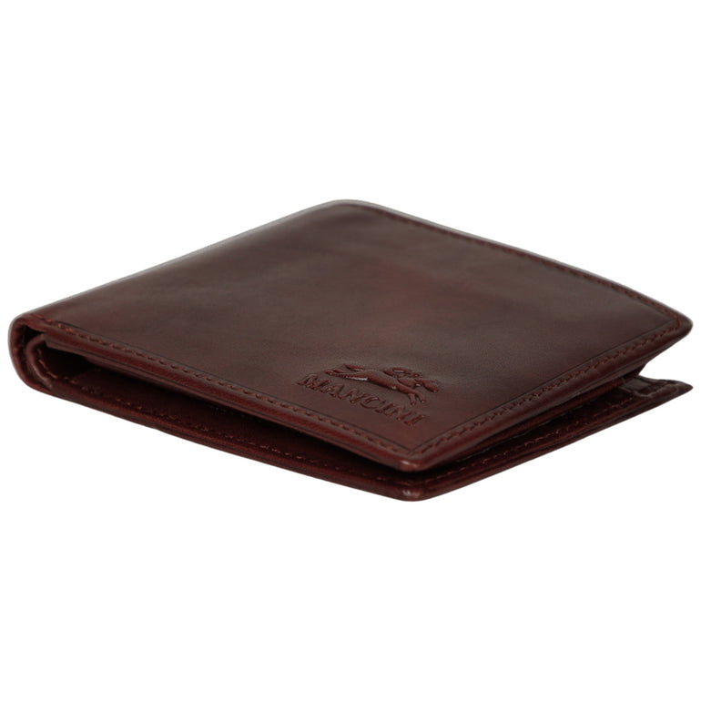 Mancini Pelle D’oro RFID Secure Left Wing Billfold