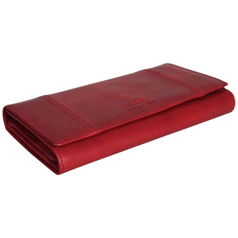 Mancini Pelle D’oro RFID Secure Quad Fold Wallet