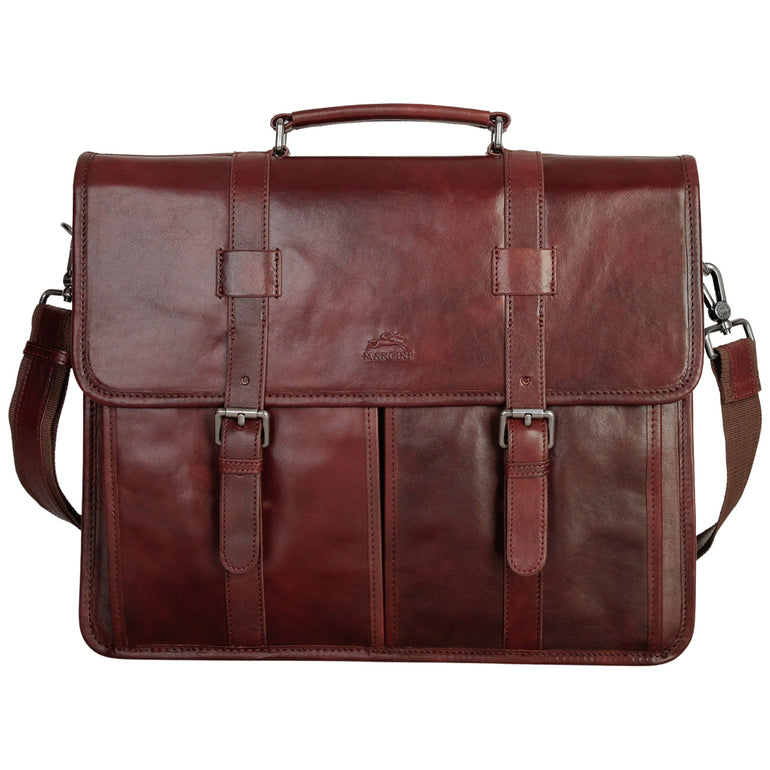 Mancini Pelle D’oro Double Compartment 15.6” Laptop / Tablet Briefcase
