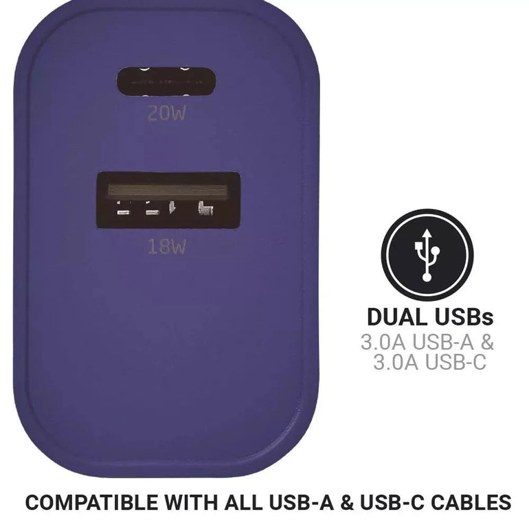 Go Travel Worldwide USB-A & USB-C Charger +
