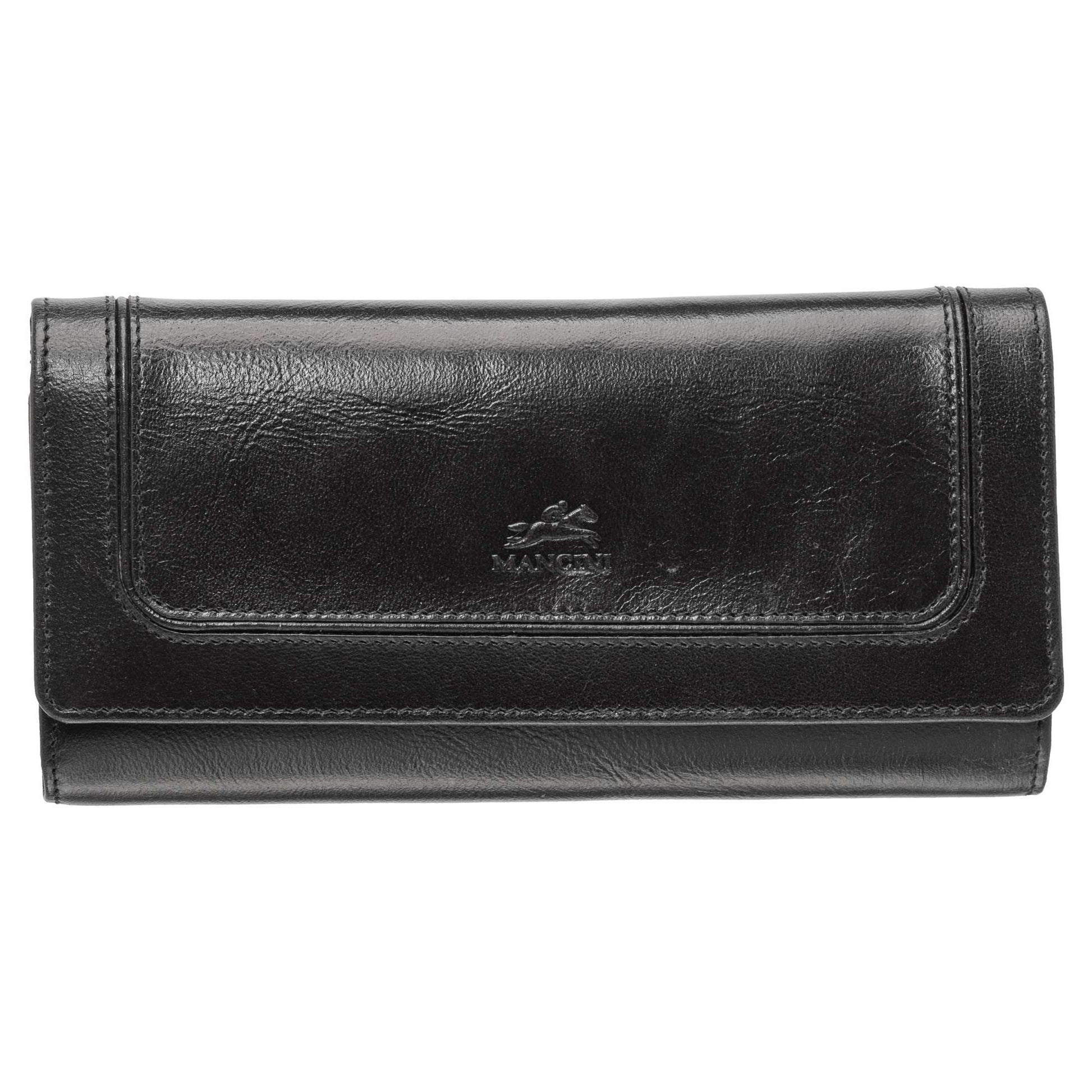Mancini South Beach RFID Secure Trifold Wallet - Black