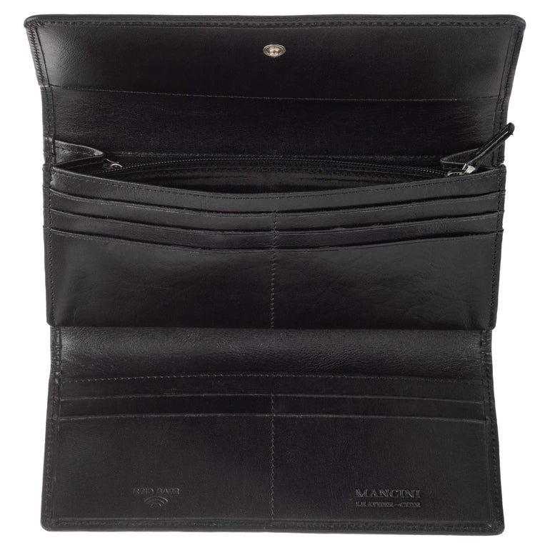Mancini South Beach RFID Secure Trifold Wallet