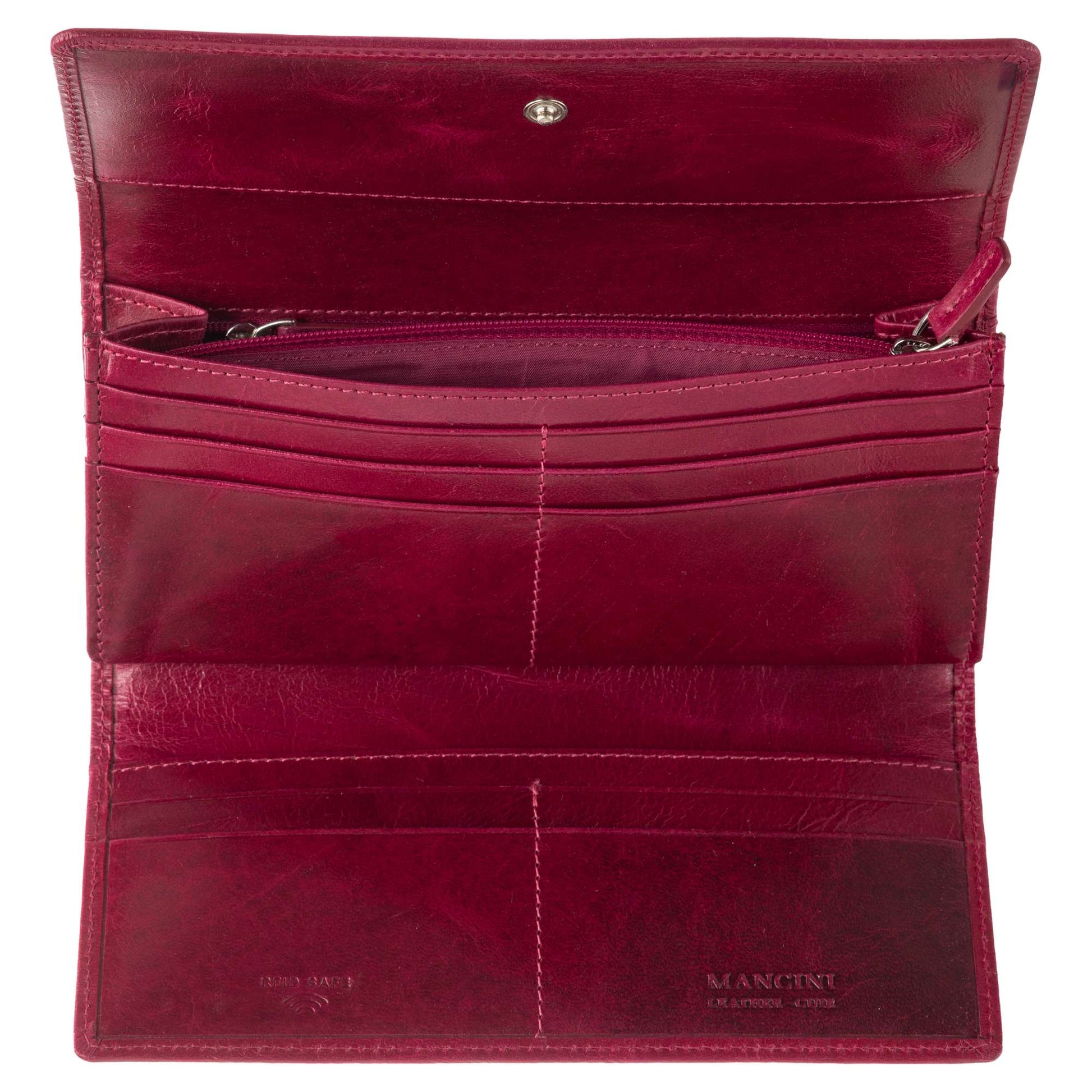 Mancini South Beach RFID Secure Trifold Wallet