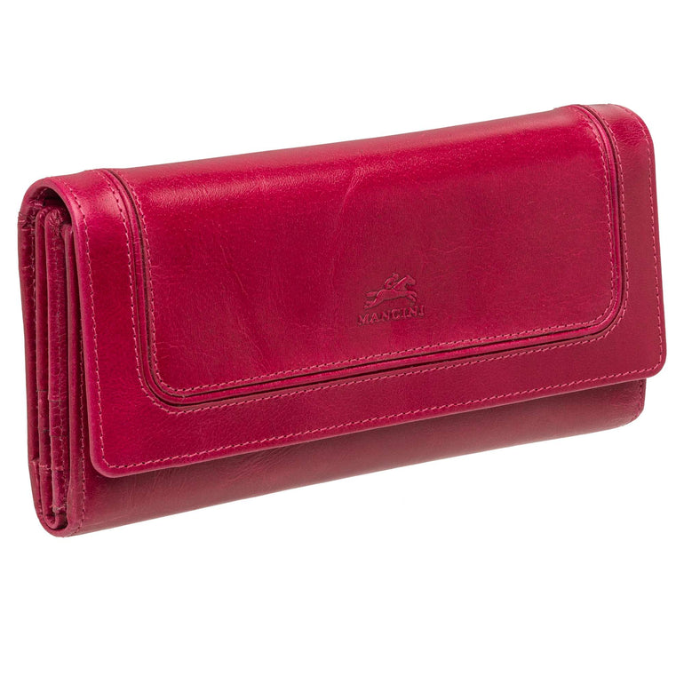 Mancini South Beach RFID Secure Quadruple Fold Wallet