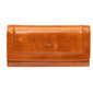 Mancini South Beach RFID Secure Quadruple Fold Wallet - Tan