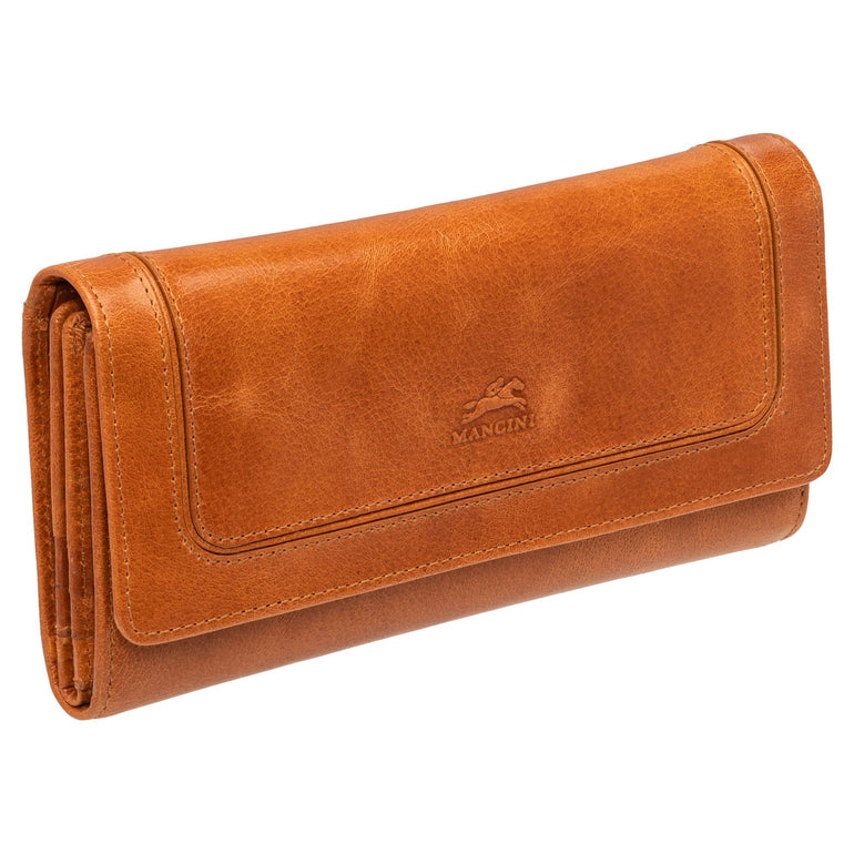 Mancini South Beach RFID Secure Quadruple Fold Wallet