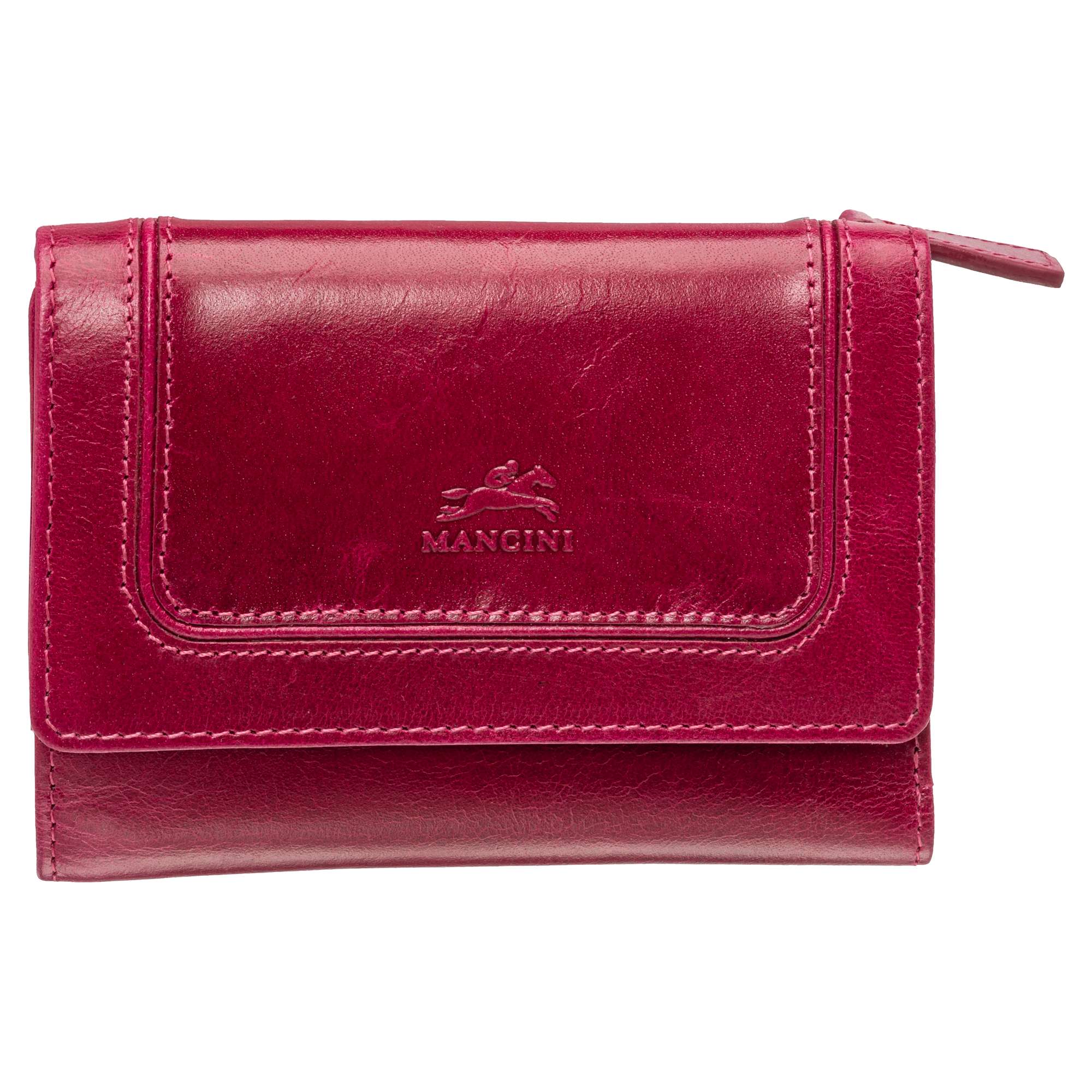 Mancini South Beach RFID Secure Medium Clutch Wallet - Pink